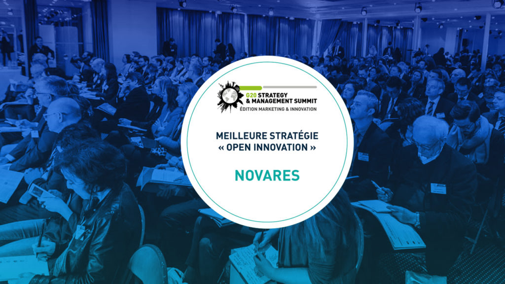 Novares集团在6月5日于巴黎举行的“G20营销与创新峰会”（G20 Marketing and Innovation Summit）上荣获“最佳开放式创新战略奖”（Best Open Innovation Strategy Award）。